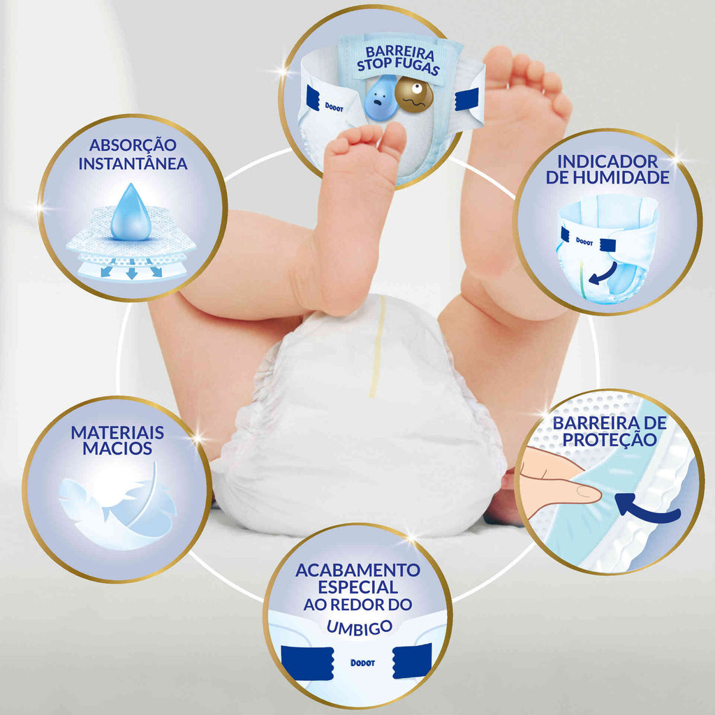 Fraldas DODOT Sensitive < 3kg T0