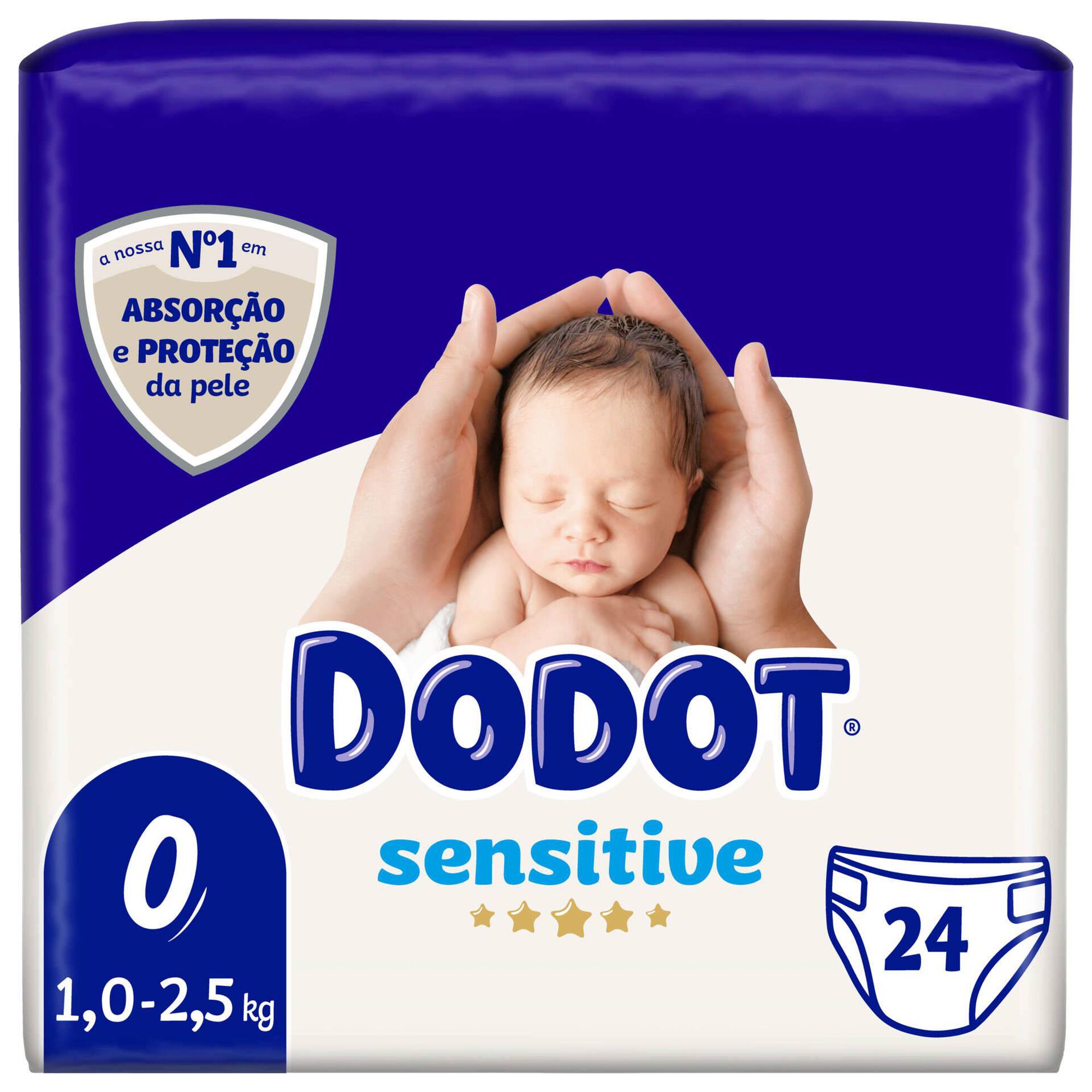 Fraldas DODOT Sensitive < 3kg T0